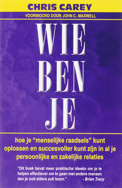 Wie ben je - Chris Carey
