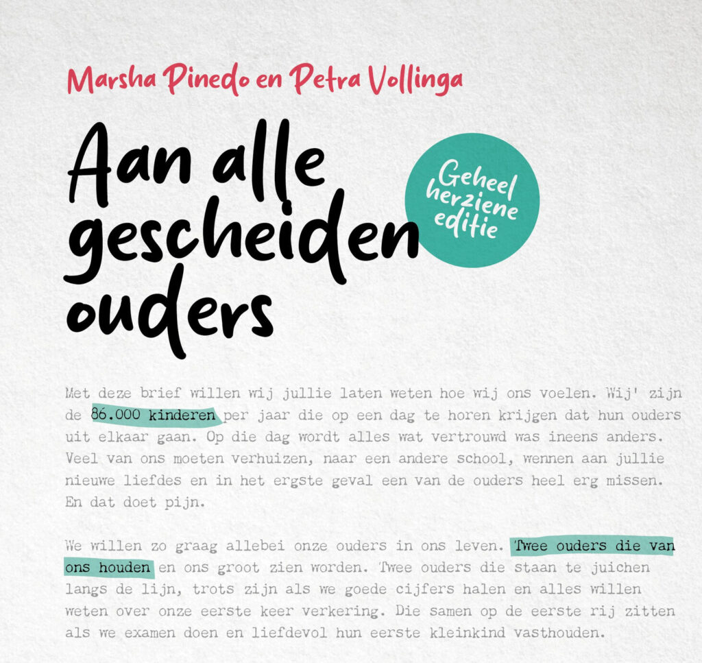 Aan alle gescheiden ouders - Marsha Pinedo en Petra Vollinga