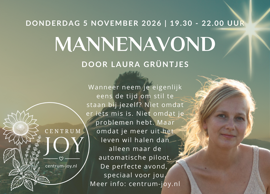 5 november 2026: Mannenavond door Laura Grüntjes