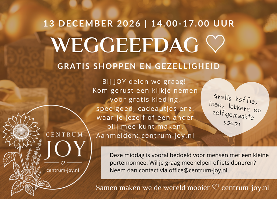 13 december 2026: Weggeefdag ♡