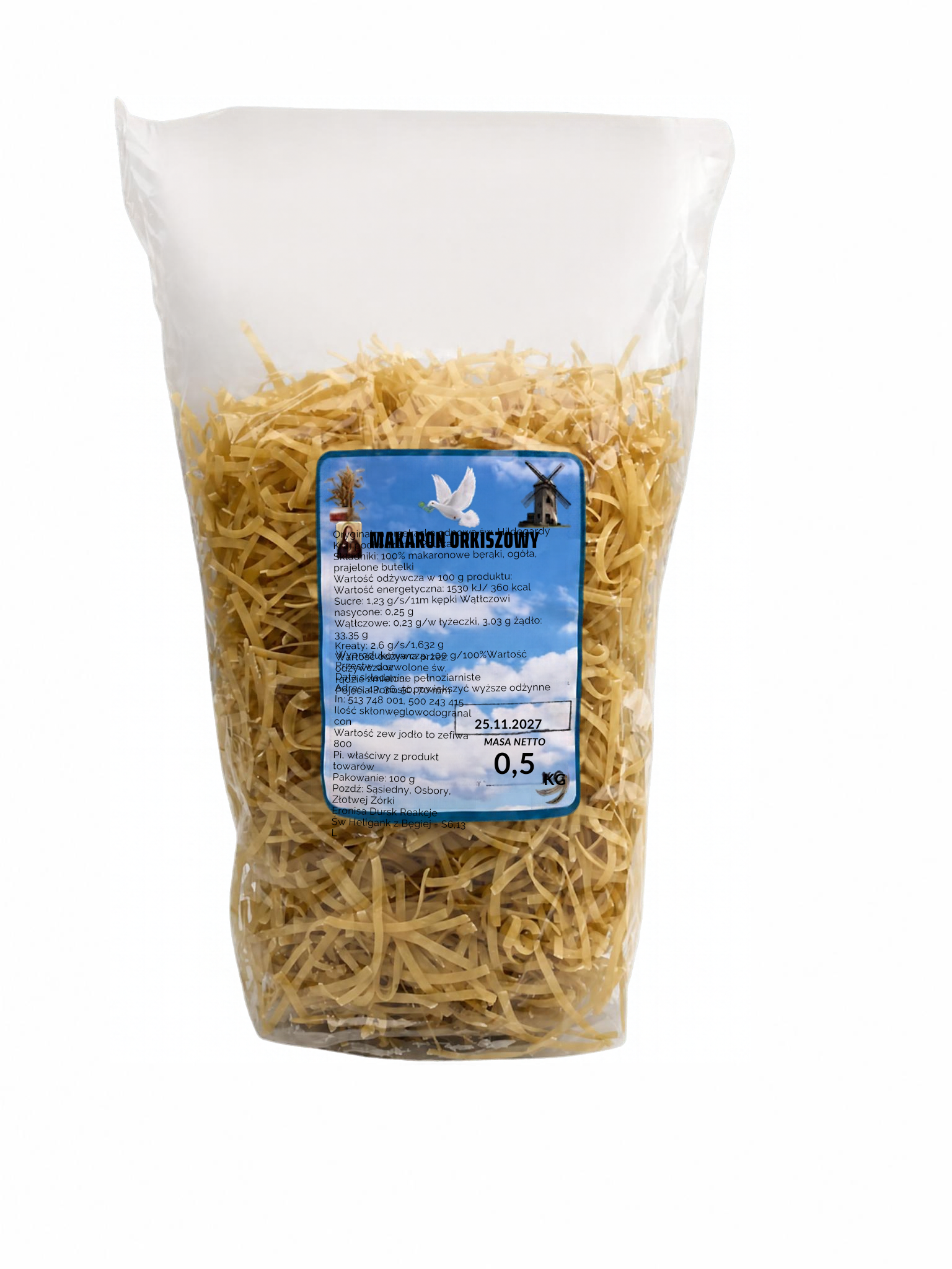 Spelt pasta 500g